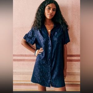 Sézane ‘Ana’ Dress in Navy - size small